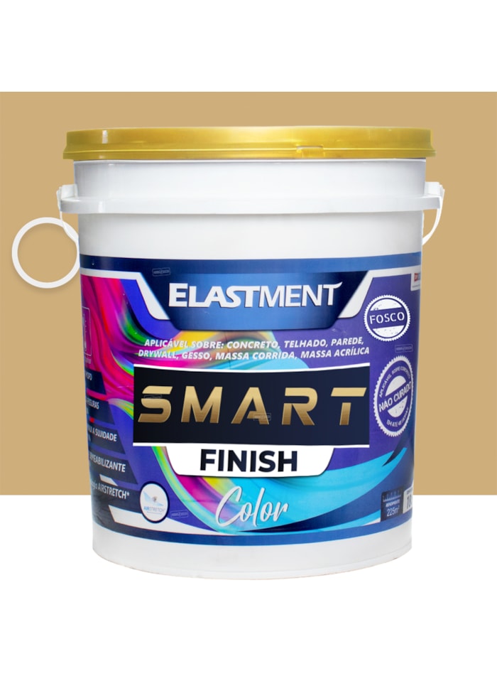 Smart Color Finish, 18L Camurça Fosco - Alta Flexibilidade, Baixo VOC, Uso Interno e Externo