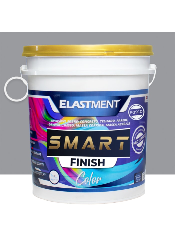 Smart Color Finish, 18L Elefante Fosco - Alta Flexibilidade, Baixo VOC, Uso Interno e Externo