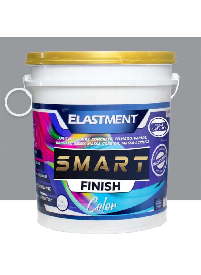 Smart Color Finish, 18L Elefante Semi-Brilho - Alta Cobertura e Flexibilidade, Permeável ao vapor