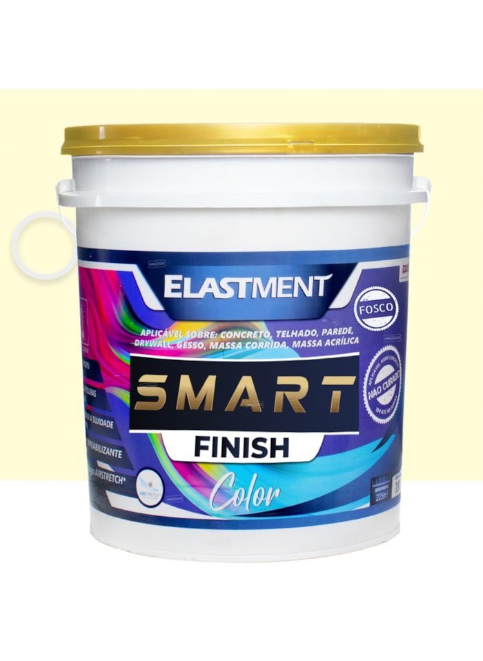 Smart Color Finish, 18L Pérola Fosco - Alta Flexibilidade, Baixo VOC, Uso Interno e Externo