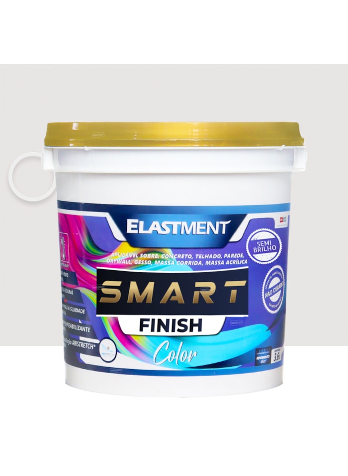 Smart Color Finish, 3,6L Areia Semi-Brilho - Alta Resistência e Flexibilidade, Uso Interno e Externo