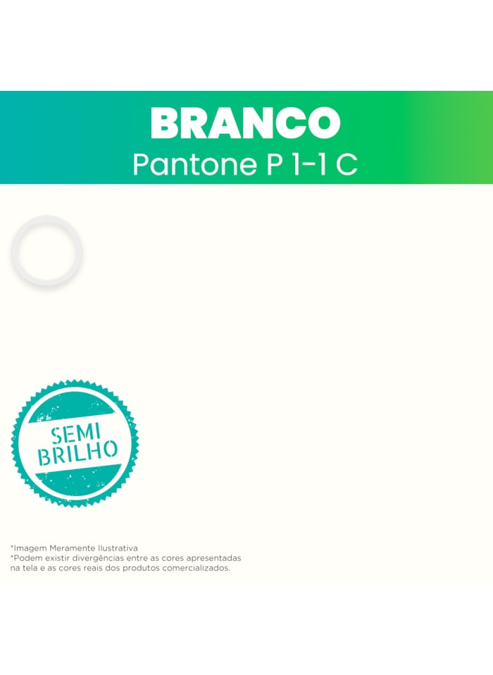 Smart Color Finish, 3,6L Branco Semi-Brilho - Alta Resistência e Flexibilidade, Uso Interno e Externo