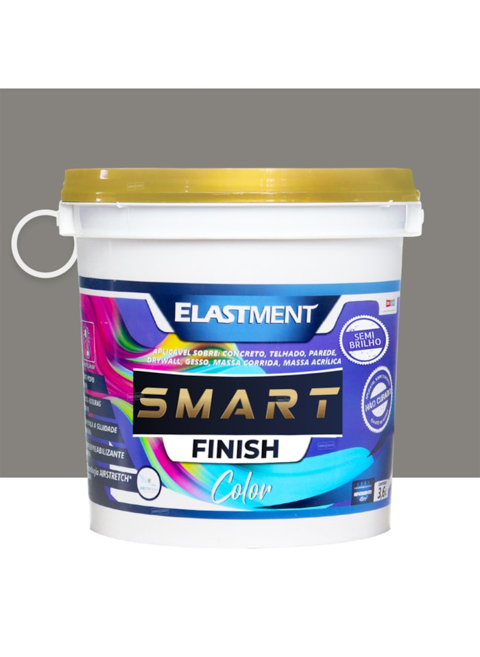 Smart Color Finish, 3,6L Fendi Semi-Brilho - Alta Resistência e Flexibilidade, Uso Interno e Externo