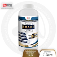 Smart Resina, 1L, Semi Brilho – Primer, Verniz e Impermeabilizante 5 em 1 para Madeira, Gesso e Concreto