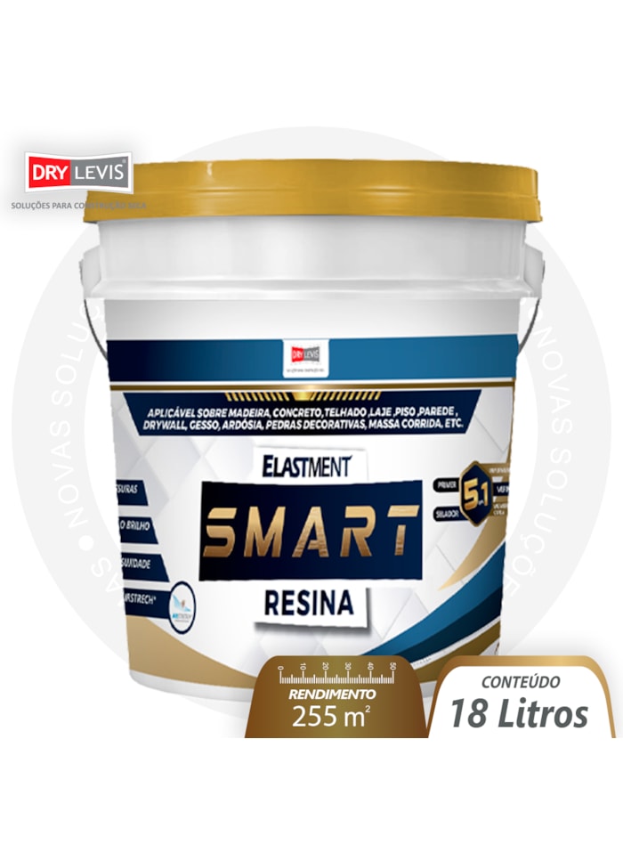 Smart Resina 5em1, 18L Semi Brilho - Impermeabilizante e Seladora, Alta Resistência à Água