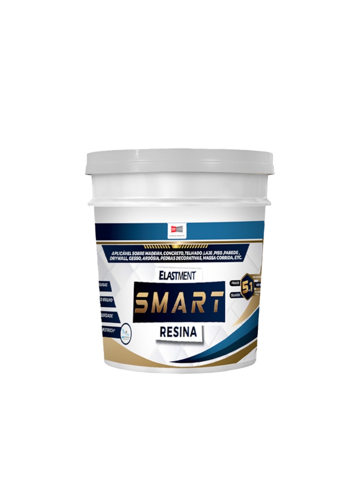Smart Resina 5em1, 250ml Semi Brilho - Impermeabilizante e Seladora, Alta Resistência à Água