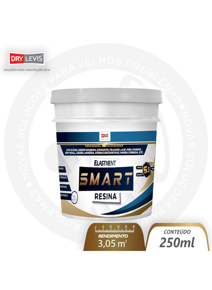 Smart Resina 5em1, 250ml Semi Brilho - Impermeabilizante e Seladora, Alta Resistência à Água
