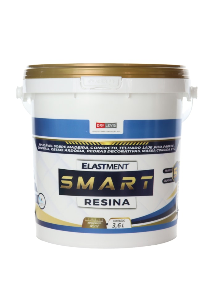 Smart Resina 5em1, 3,6L Semi-Brilho - Impermeabilizante e Seladora, Alta Resistência à Água