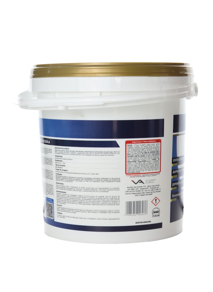 Smart Resina 5em1, 3,6L Semi-Brilho - Impermeabilizante e Seladora, Alta Resistência à Água