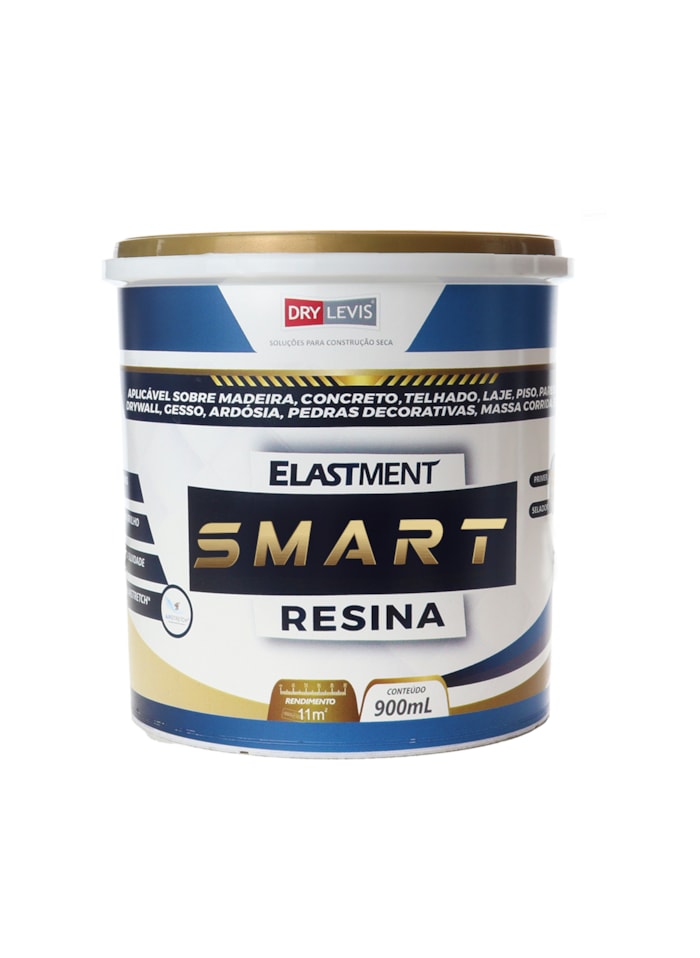 Smart Resina 5em1, 900ml Semi Brilho - Impermeabilizante e Seladora, Alta Resistência à Água