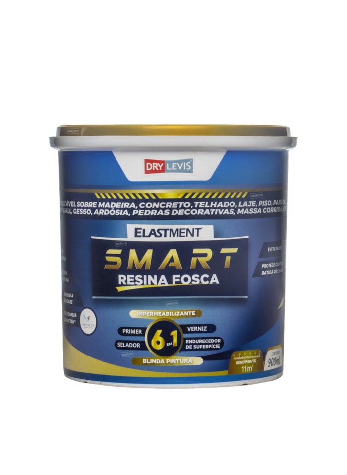 Smart Resina 6em1, 900ml Fosca – Sela, Impermeabiliza e Protege