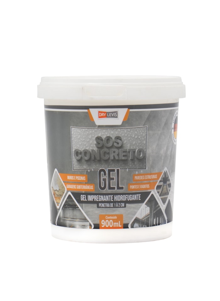 SOS Concreto Gel Dry Levis, 900ML - Gel Impregnante Hidrofugante
