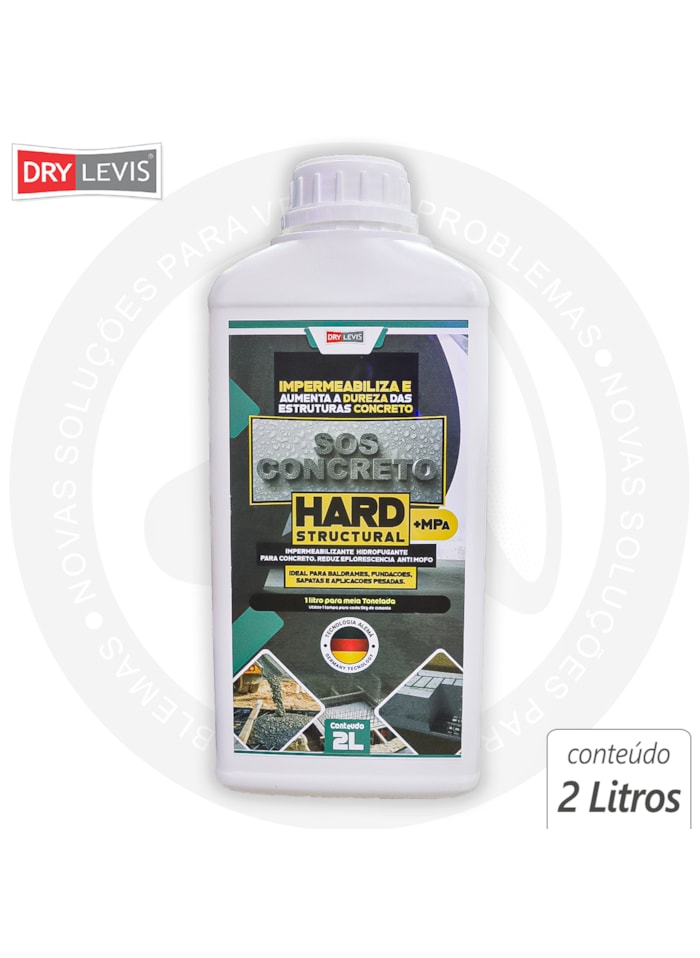 SOS Concreto Hard Structural Drylevis, 2L - Impermeabilizante, Hidrofugante