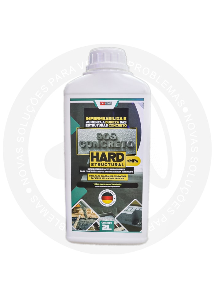 SOS Concreto Hard Structural Drylevis, 2L - Impermeabilizante, Hidrofugante