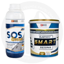 SOS Gesso Hidrofugante para Gesso 1L + Smart Resina 900ML