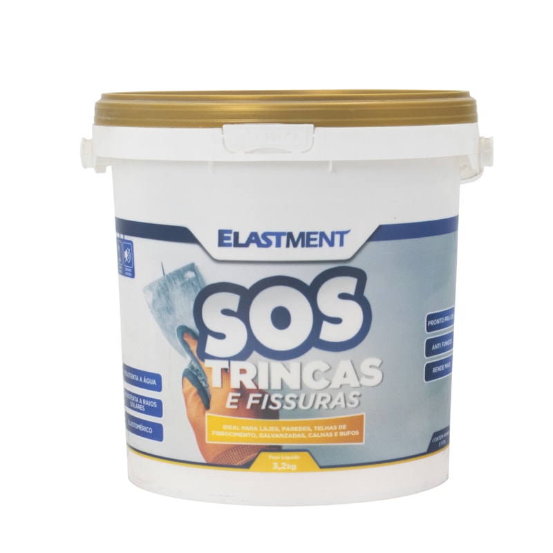 SOS Trincas e Fissuras 3,2KG Branco - Escuta o Veio