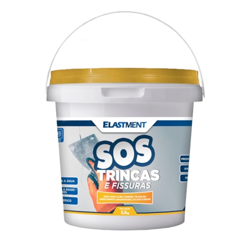 SOS Trincas e Fissuras 3,2KG Branco - Escuta o Veio