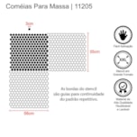 Stencil de Parede Comeias 55x56cm - foto 4