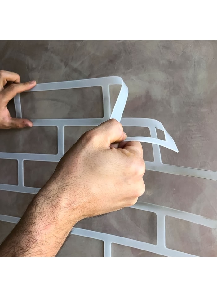 Stencil Decor Pro de Tijolinho para Massas 98x61cm 2mm