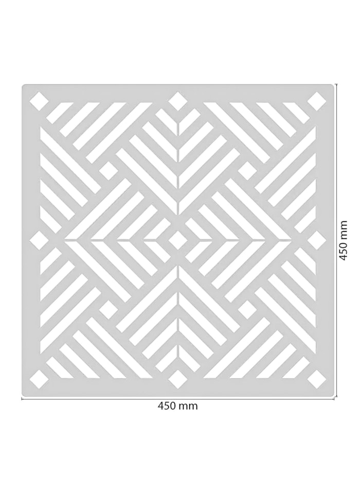 Stencil Geométrico Oksana para Massas 45x45cm 1mm