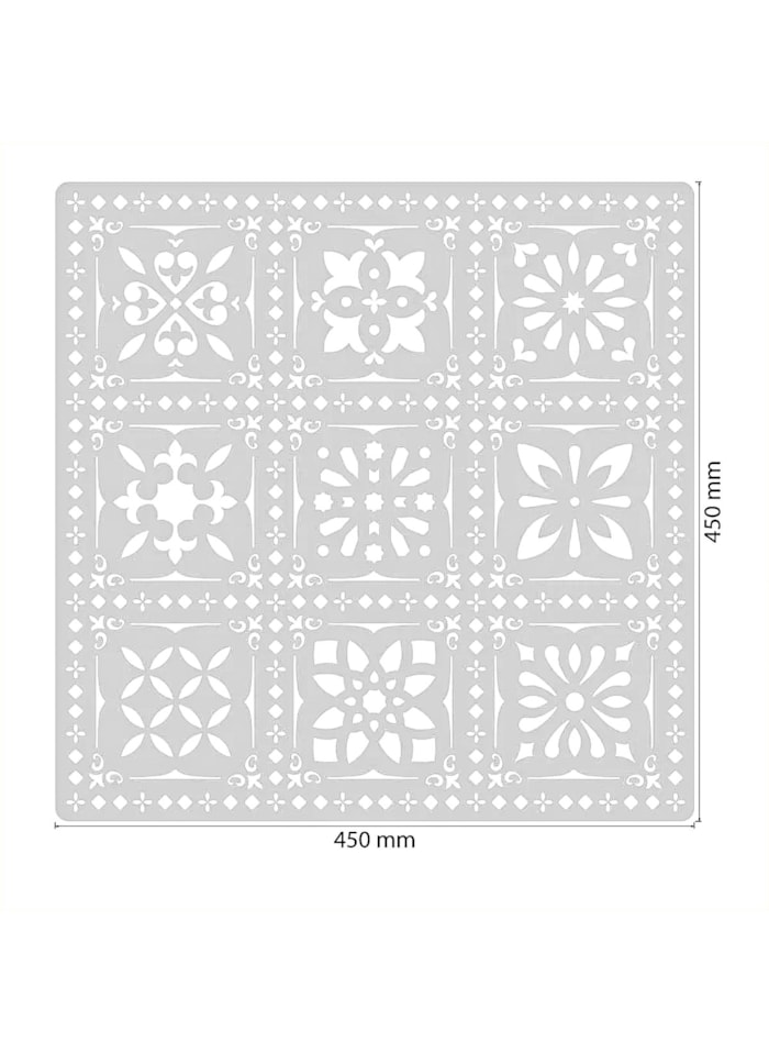 Stencil Ladrilho Kristina para Massas 45x45cm 1mm