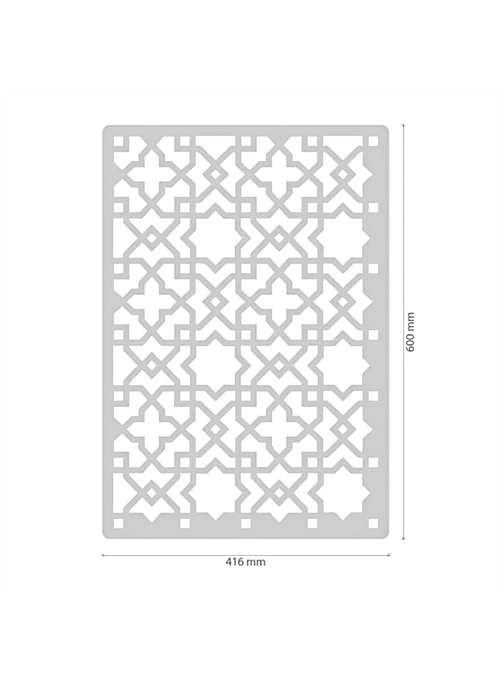 Stencil Marroquino Yekaterina para Massas 42x60cm 1mm