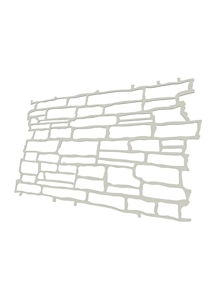 Stencil Pedra Falsa 98x62cm 2mm Reutilizável para Massas e Texturas