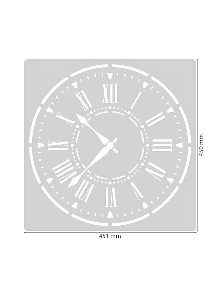 Stencil Relógio para Massas 45x45cm 1mm