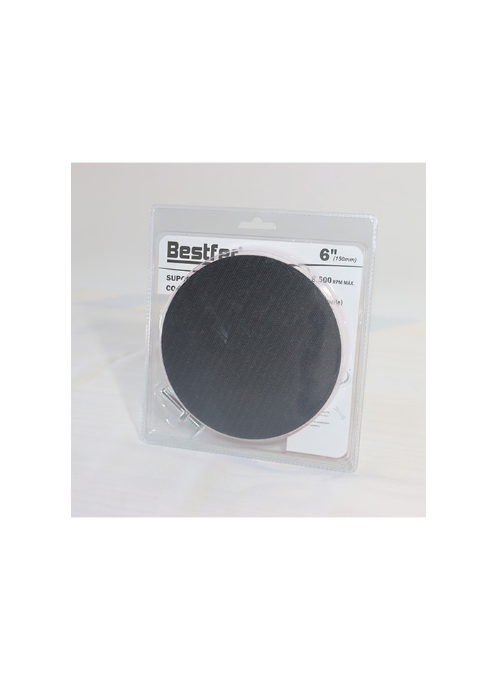 Suporte para Disco de Lixa com Velcro e Adaptador 150MM Bestfer