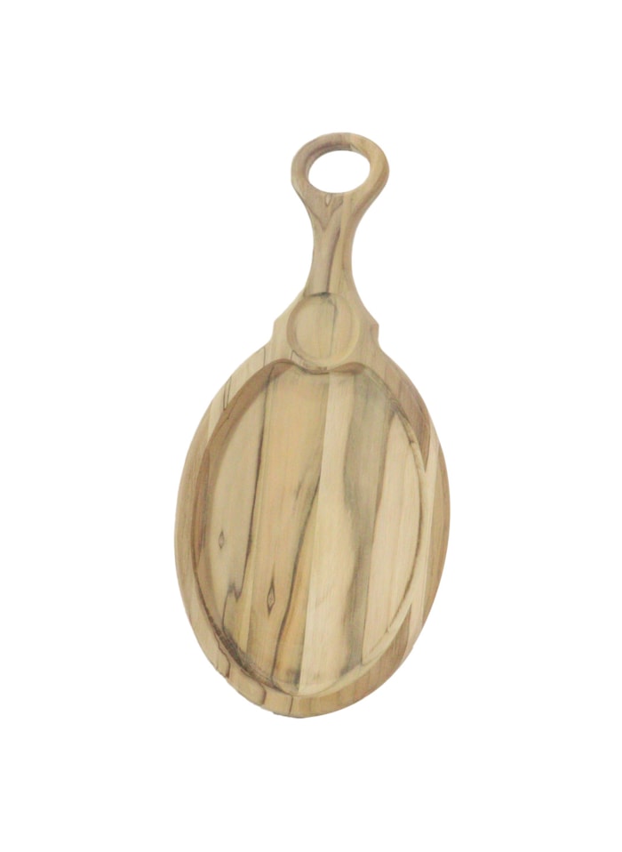 Tabua de Madeira Crua - Formato Espelho c/ Petisqueira