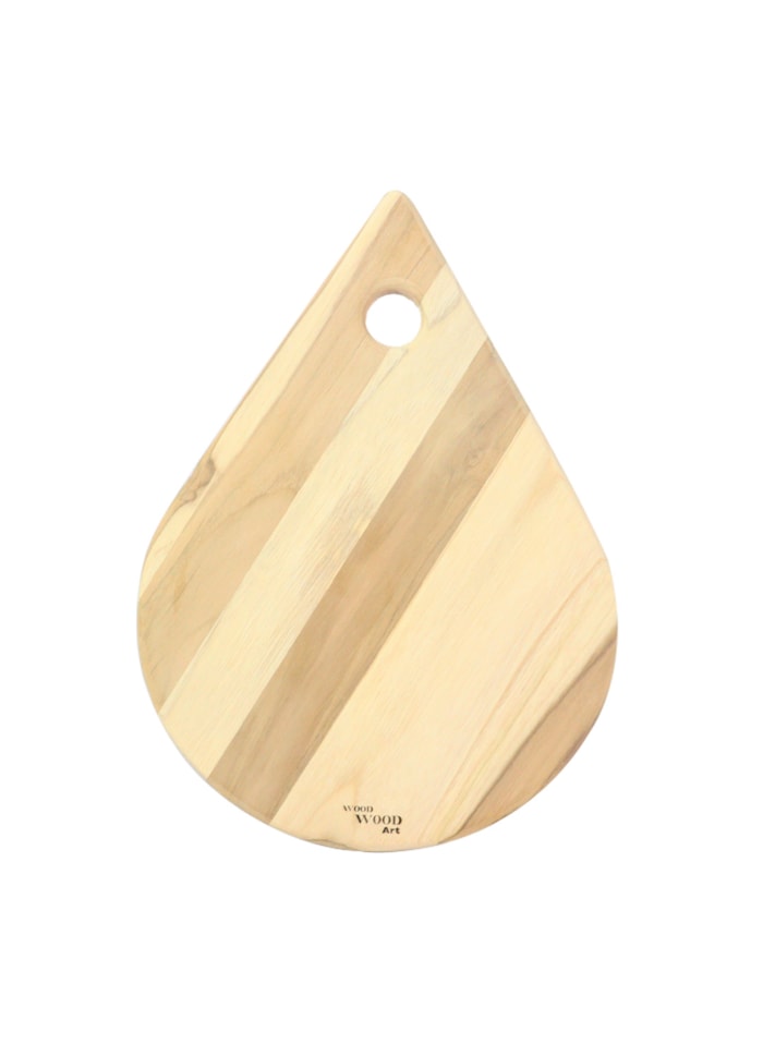 Tabua de Madeira Crua - Formato Pingo 34,5x25cm