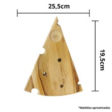 Tabua de Madeira Crua - Formato Quejo 25,5x19,5cm