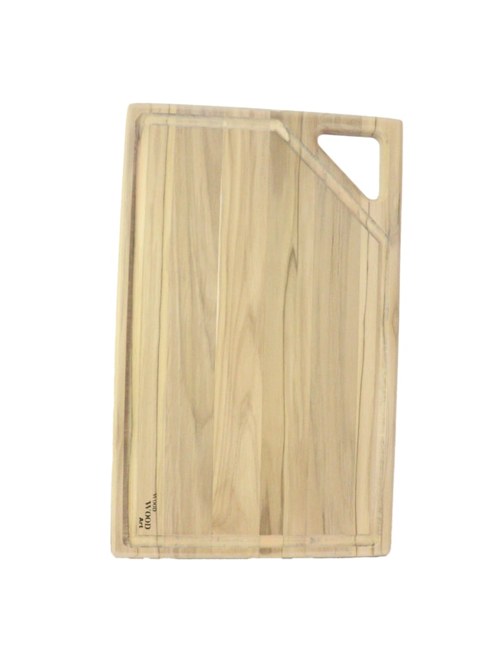 Tabua de Madeira Crua - Formato Retangular Fino c/ Alça