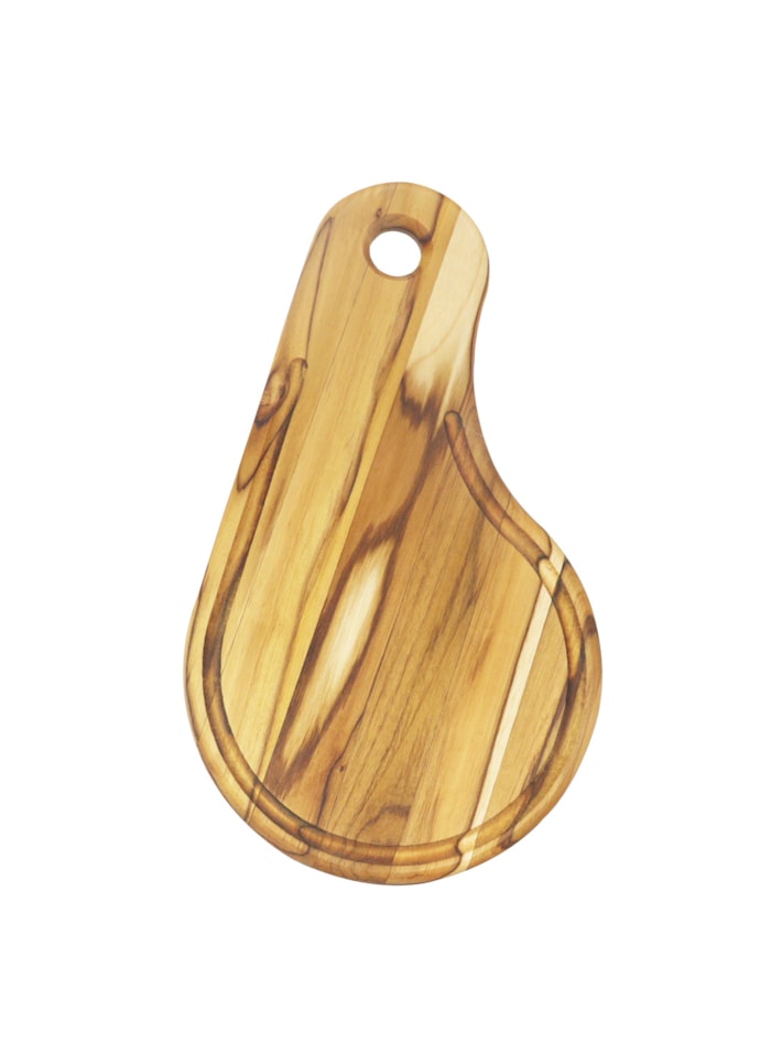 Tabua de Madeira Tratada - Formato de Pera 39,5x23cm