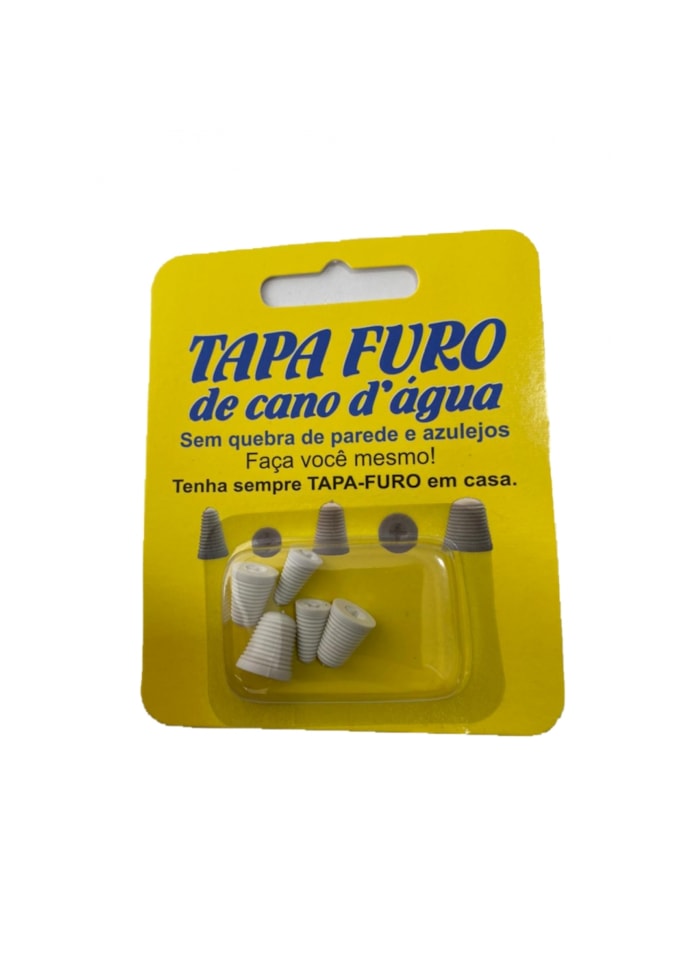 Tapa Furo Para Cano De Água C/ 5 Uni. Tamanhos Diferentes