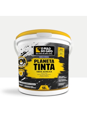 Tinta Acrílica Planeta Tinta 18L Branco Vênus - Pulo do Gato