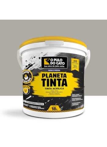 Tinta Acrílica Planeta Tinta 18L Cinza Netuno - Pulo do Gato