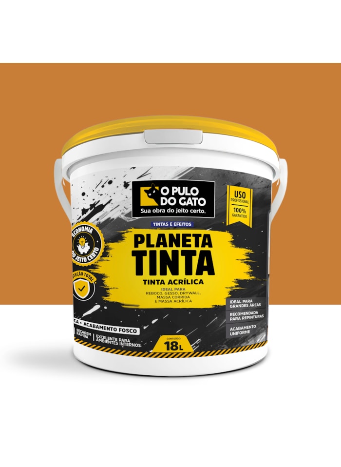 Tinta Acrílica Planeta Tinta 18L Terracota Marte - Pulo do Gato