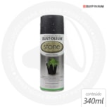 Tinta Spray Efeito Pedra Rust-Oleum 340G Preto - foto 3