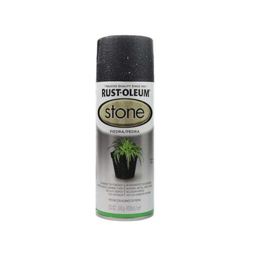 Tinta Spray Efeito Pedra Rust-Oleum 340G Preto