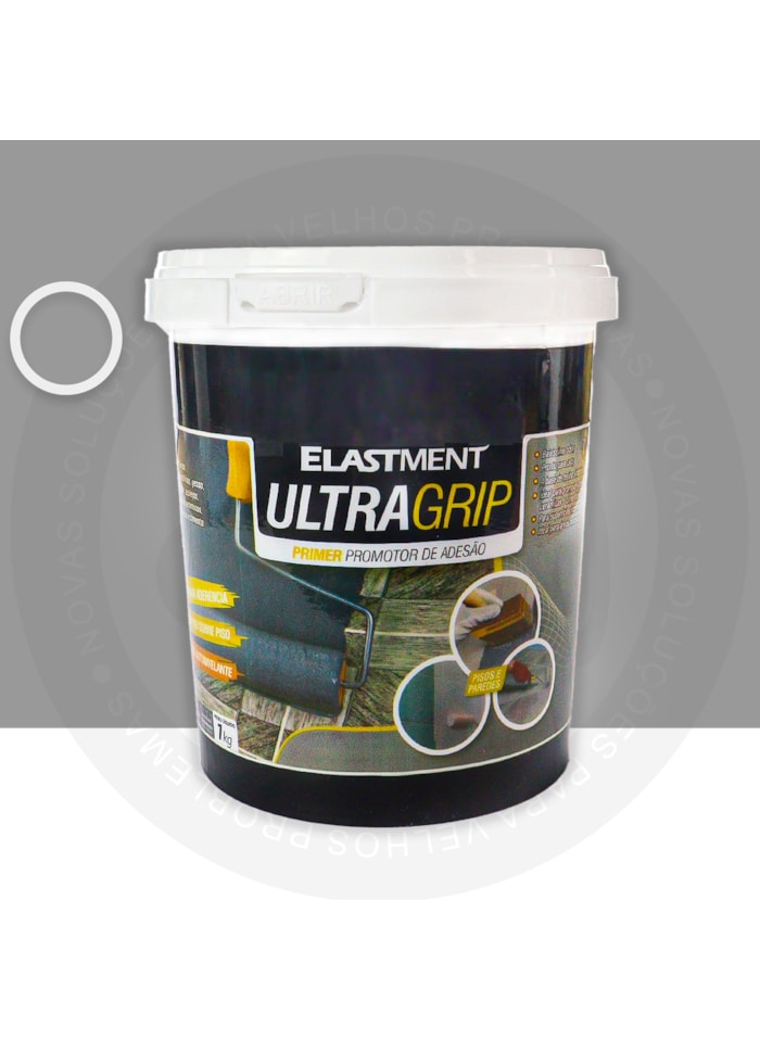 Ultragrip Elastment Primer Promotor de Aderência, 1KG Cinza - Fácil Aplicação