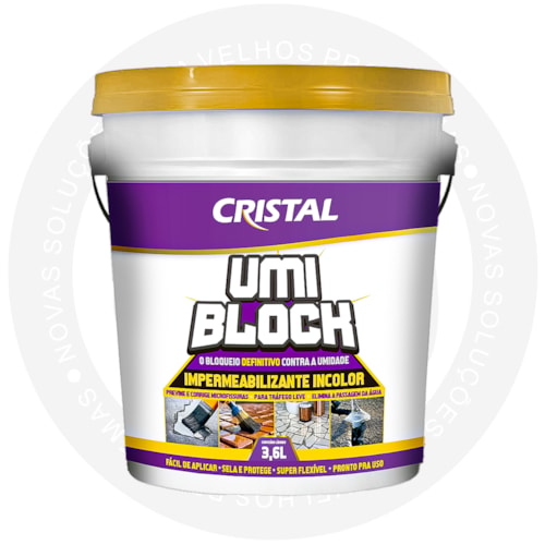 Umi Block Cristal - Impermeabilizante para Pequenos Reparos 3,6L