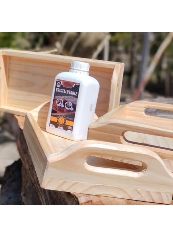 Verniz Cristal  Incolor Atóxico Wood Wood 900ML