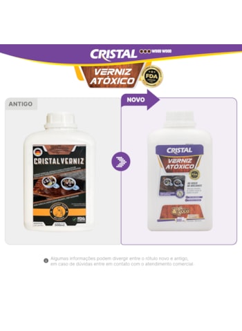 Verniz Cristal  Incolor Atóxico Wood Wood 900ML
