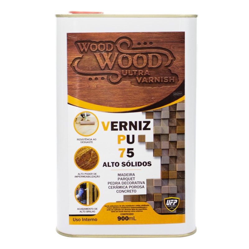 Verniz Madeira Wood Wood Verniz PU 75 900ML - Escuta o Veio