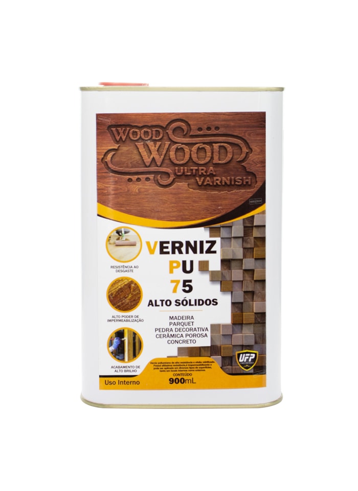 Verniz Madeira Wood Wood Verniz PU 75 900ML