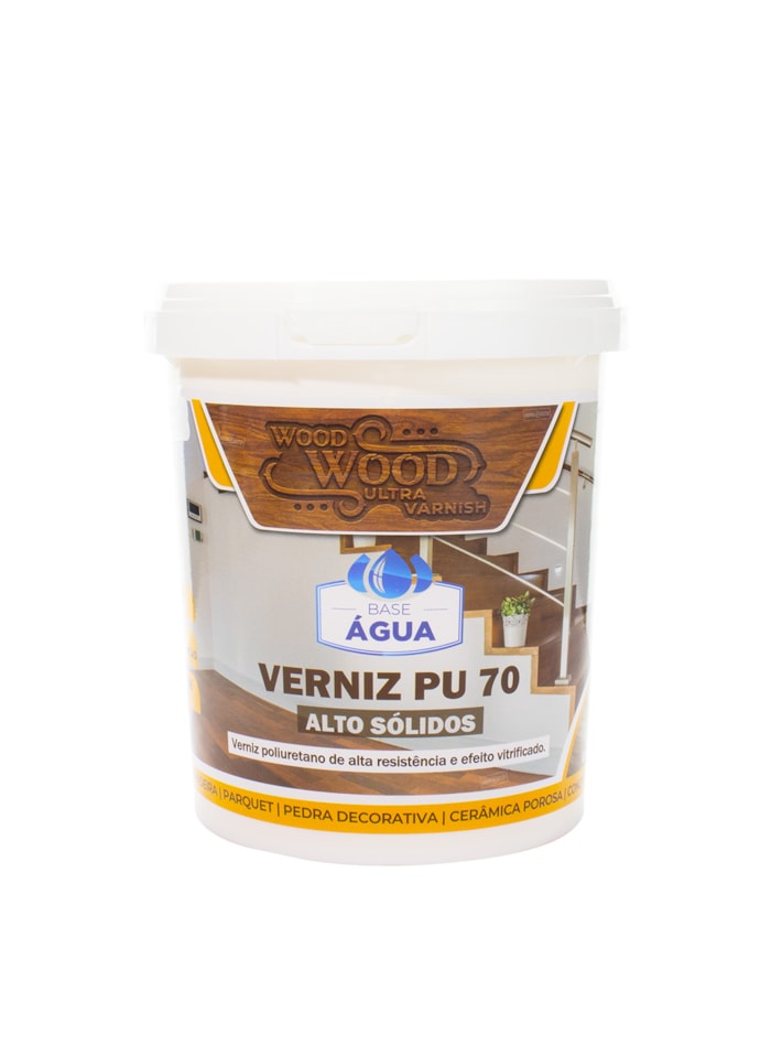 Verniz para Madeira á Base Água PU 70 900ML