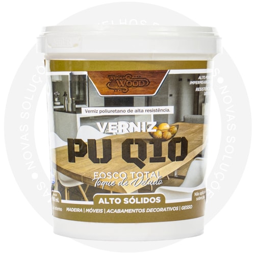 Verniz para madeira á Base Àgua PU Q10 Fosco 900ML