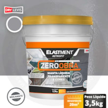 Verniz Pu Manta Líquida Zero Obra Elastment 3,5KG Brilhante Prata