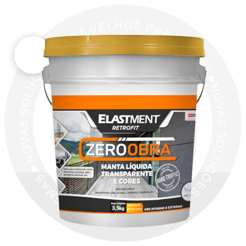 Verniz Pu Manta Líquida Zero Obra Elastment 3,5KG Fosco Branco